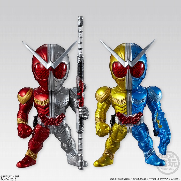 仮面ライダーの大人向け食玩フィギュアに「W」が登場!11種の変身形態をプレミアムバンダイ限定で完全再現