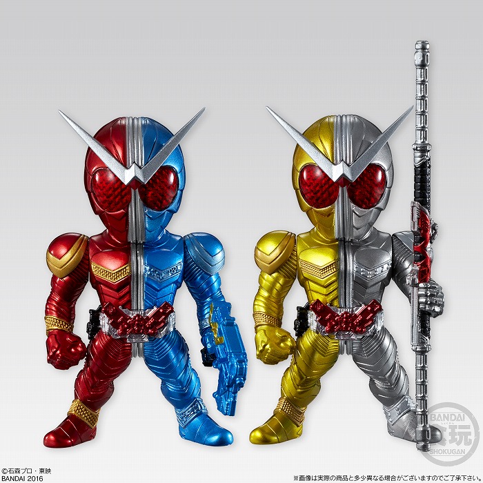 仮面ライダーの大人向け食玩フィギュアに「W」が登場!11種の変身形態をプレミアムバンダイ限定で完全再現