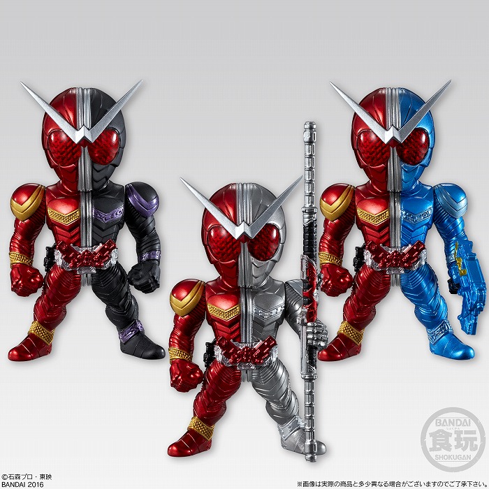 仮面ライダーの大人向け食玩フィギュアに「W」が登場!11種の変身形態をプレミアムバンダイ限定で完全再現