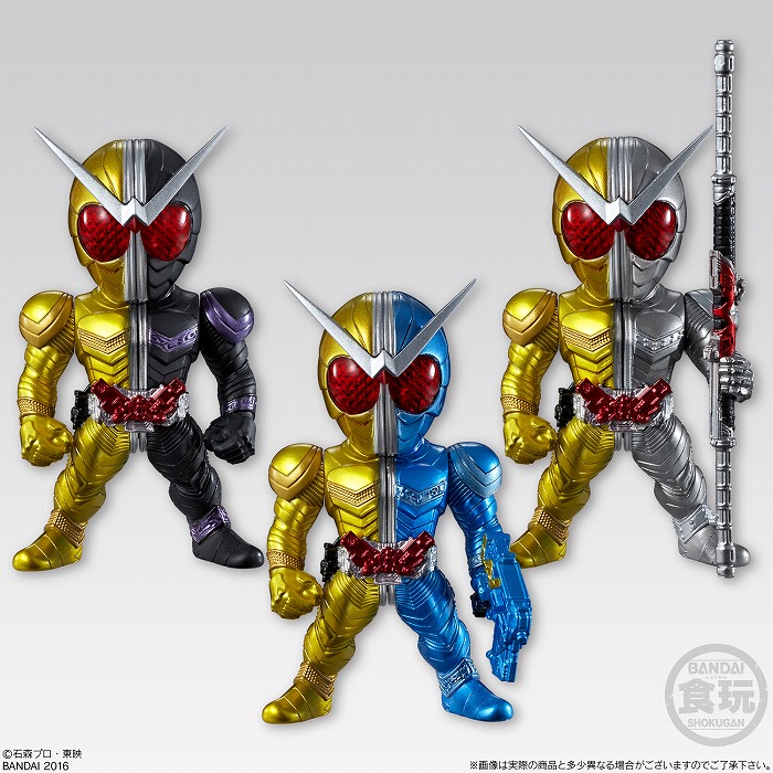 仮面ライダーの大人向け食玩フィギュアに「W」が登場!11種の変身形態をプレミアムバンダイ限定で完全再現