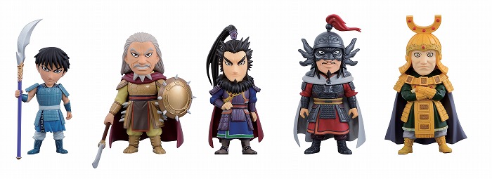 「キングダム」連載10周年を記念し、全国のアミューズメント施設にフィギュアが6ヶ月連続で投入!