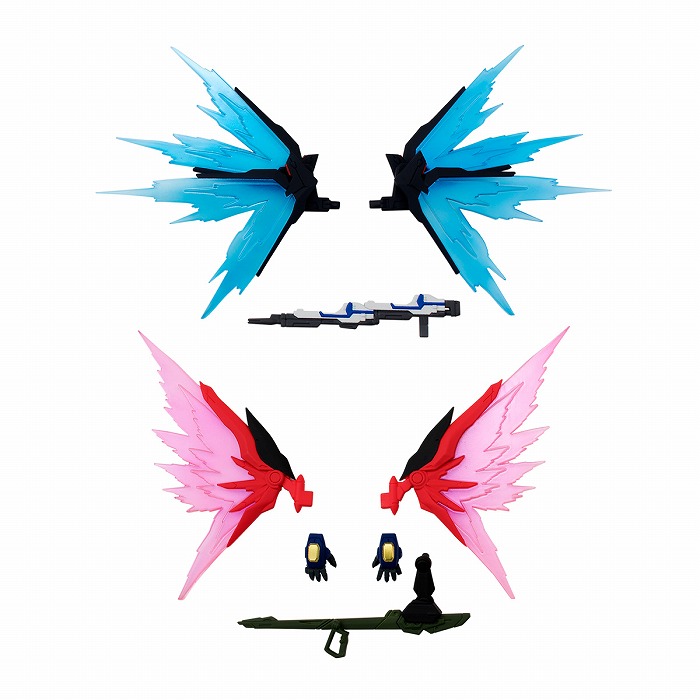 ストライクフリーダムとデスティニー両ガンダムの“光の翼”を再現できるオプションセットが登場