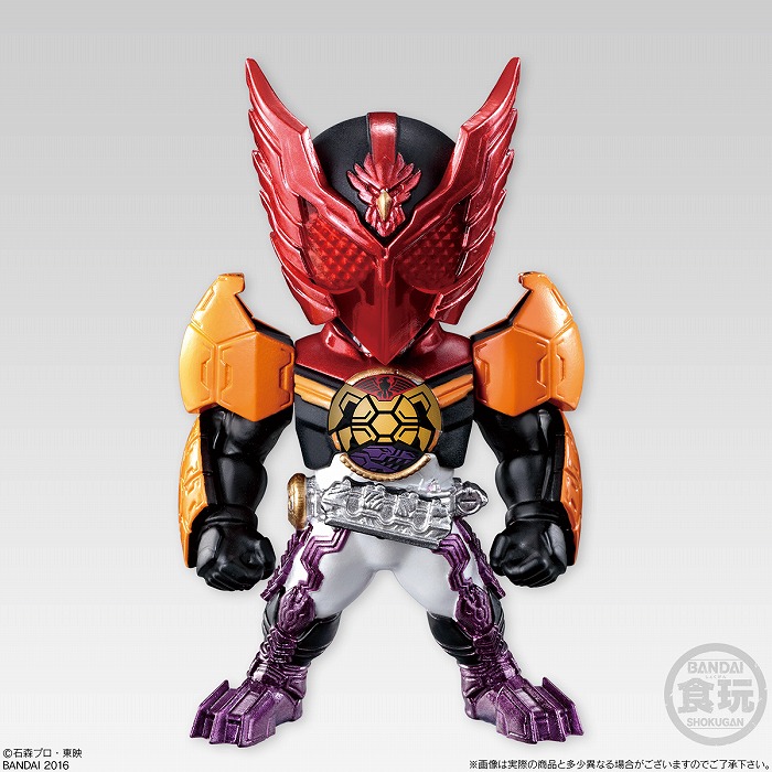 「仮面ライダーOOO」の大人向け食玩3品が同時登場!“欲望の誕生・暴走・爆発”で史上最高フォーム数を実現