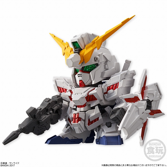 ユニコーンガンダムが2頭身のハイクオリティ食玩に!「FW SDガンダム NEO」シリーズ第1弾の6種が全国のスーパーなどに登場
