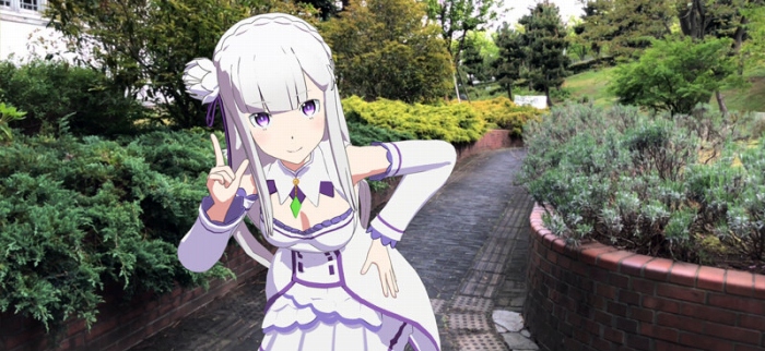 フィギュアを飾るスマホARアプリ「HoloModels」のリゼロコラボ第二弾「エミリア」が発売決定!