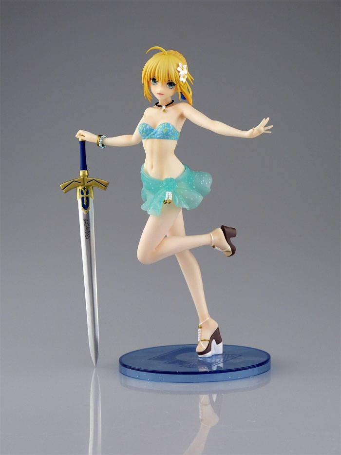 WF2018［夏］のアオシマブースで「Fate/EXTELLA」アルトリア・ペンドラゴン リゾート・ヴァカンスver.の限定フィギュアが登場！