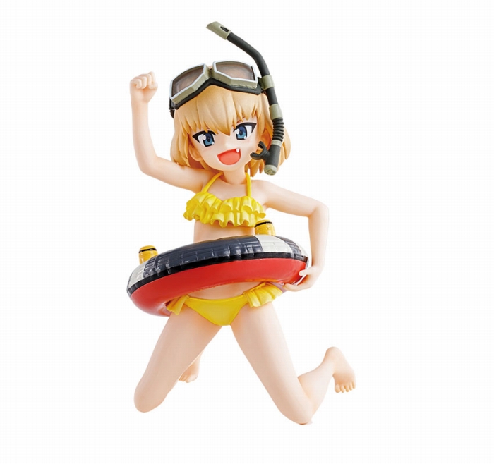 「ガールズ&パンツァー あつまれ!みんなの戦車道!!」の一番くじでオリジナル水着イラストのフィギュアがラインナップ!