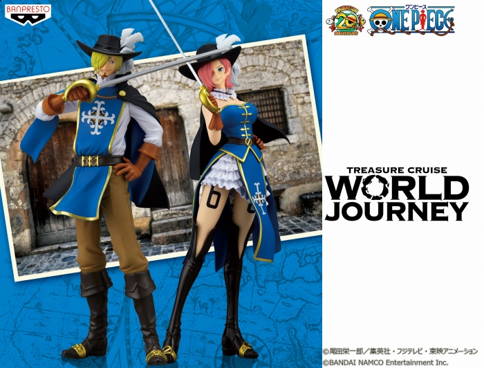 「ONE PIECE トレジャークルーズ」より騎士団衣装の“サンジ&レイジュ”がプライズフィギュアで登場!