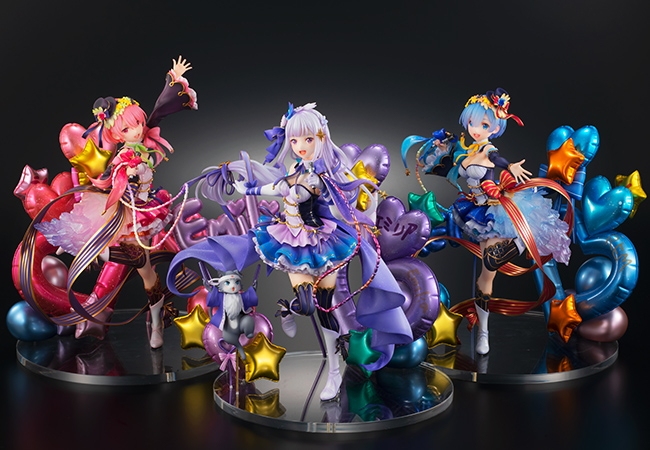 「Re:ゼロから始める異世界生活」アイドル姿のエミリア・ラム・レムがスケールフィギュアになって登場!
