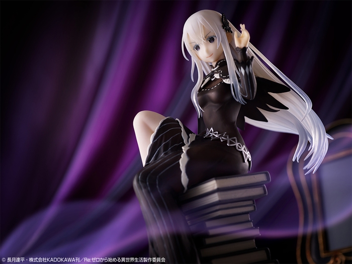 「Re:ゼロ」よりオリジナルデザイン部屋着の「エミリア」と「レム」が一番くじで立体化!新キャラ「エキドナ」も初登場