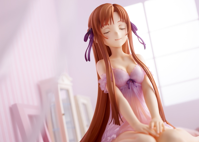 「SAOアスナ・シノン・リーファ -ネグリジェVer」1/4スケールフィギュアの3体購入特典「おやすみ顔パーツ」に差し替えた新カットが公開!