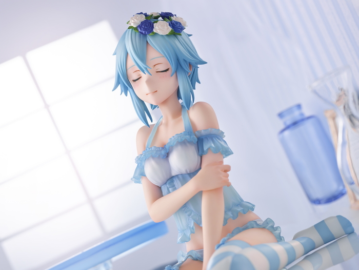 「SAOアスナ・シノン・リーファ -ネグリジェVer」1/4スケールフィギュアの3体購入特典「おやすみ顔パーツ」に差し替えた新カットが公開!