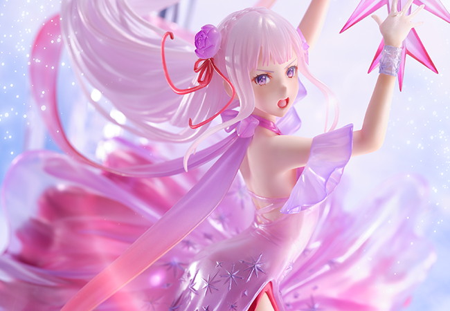 「Re:ゼロから始める異世界生活」より「氷結のエミリア -Crystal Dress Ver.-」の新カットが公開！