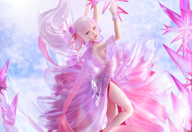 「Re:ゼロから始める異世界生活」より「氷結のエミリア -Crystal Dress Ver.-」の新カットが公開！