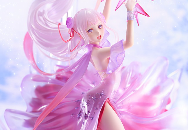 「Re:ゼロから始める異世界生活」より「氷結のエミリア -Crystal Dress Ver.-」の新カットが公開！