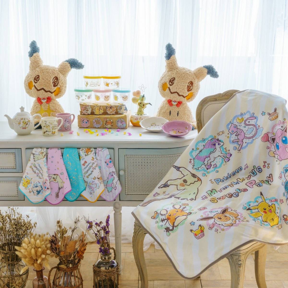 「ポケモン達とのお菓子パーティ」がテーマ「ミミッキュ」がメインの一番くじが登場!