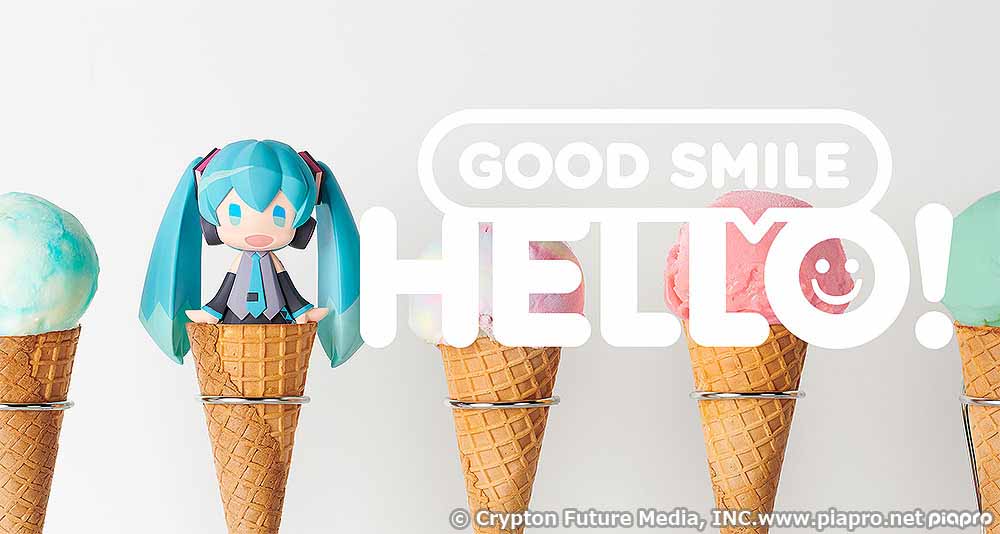 初音ミク、鏡音リン＆レンが新しいデフォルメフィギュアシリーズ「HELLO！ GOOD SMILE」より発売開始！