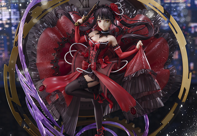 「デート・ア・バレット」1/7スケールフィギュア「時崎狂三 - Pigeon Blood Ruby Dress Ver. -」の販売期間延長が決定！新カットも公開