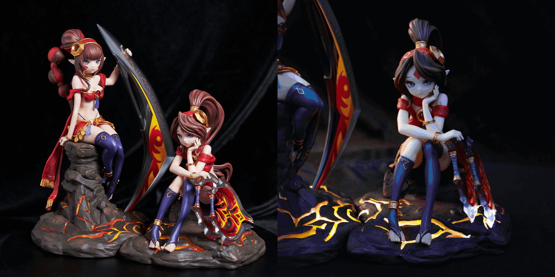 「サマナーズウォー: Sky Arena」双子モンスター「シャイナ＆マルナ」フィギュアの予約受付が開始！