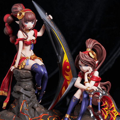 「サマナーズウォー: Sky Arena」双子モンスター「シャイナ＆マルナ」フィギュアの予約受付が開始！