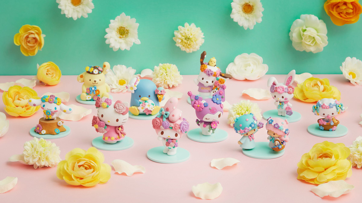 色とりどりの花を身に着けたサンリオキャラクターたちがラインナップ！Happyくじ「Sanrio characters Flower 2022」が登場