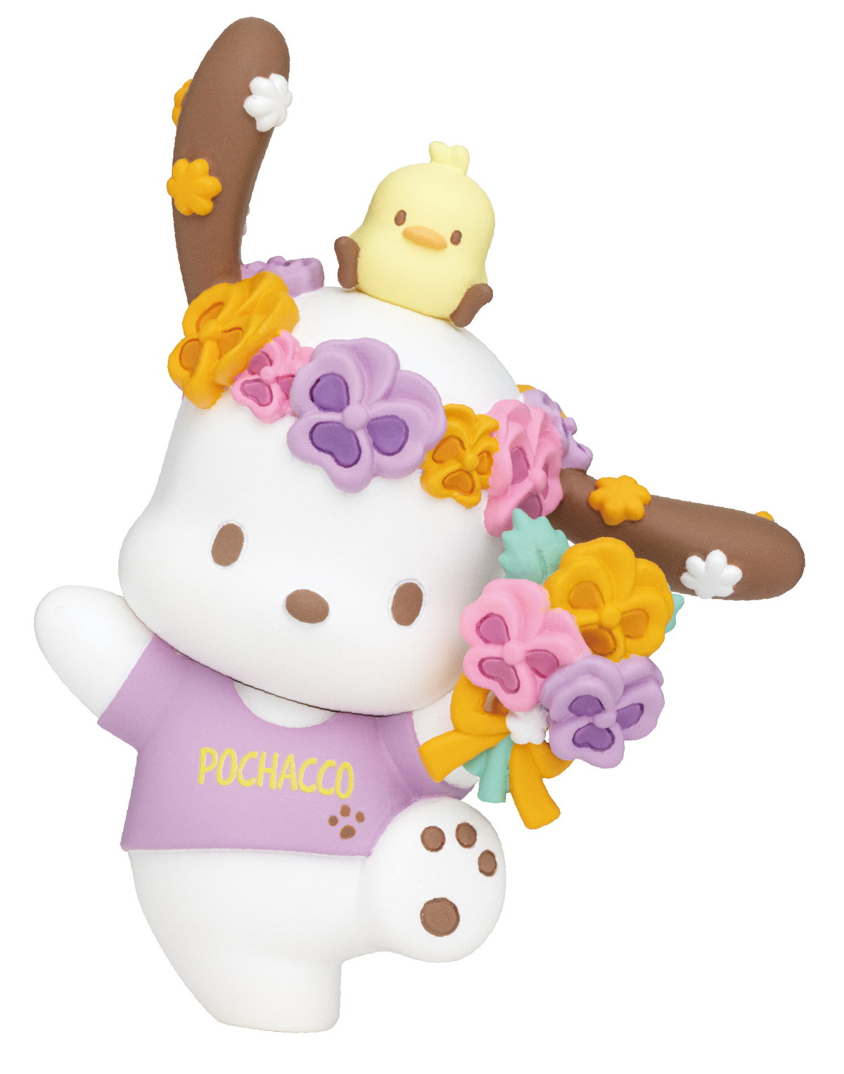 色とりどりの花を身に着けたサンリオキャラクターたちがラインナップ！Happyくじ「Sanrio