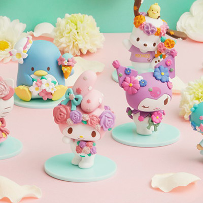 色とりどりの花を身に着けたサンリオキャラクターたちがラインナップ！Happyくじ「Sanrio characters Flower 2022」が登場