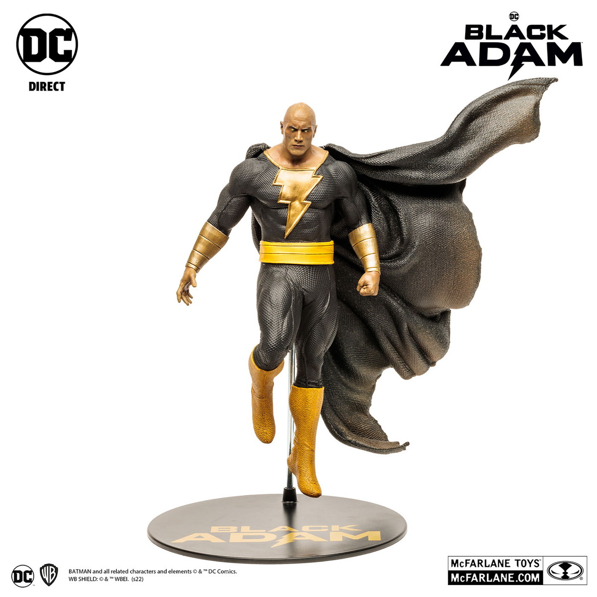 「ブラックアダム」DCマルチバースシリーズのアクションフィギュアやブラックアダムのスタチューが登場！