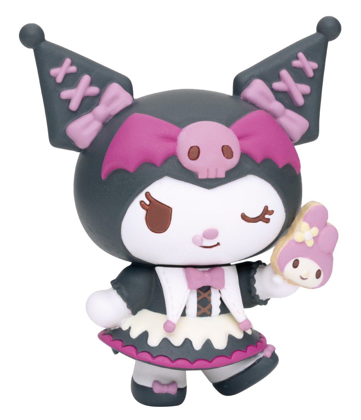 ハロウィーンスイーツコスチュームのフィギュアやぬいぐるみチャームがラインナップされたHappyくじ「Sanrio characters Halloween 2022」が登場！