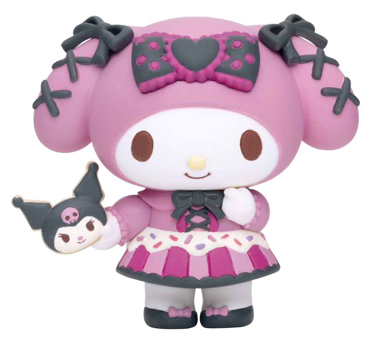 ハロウィーンスイーツコスチュームのフィギュアやぬいぐるみチャームがラインナップされたHappyくじ「Sanrio characters Halloween 2022」が登場！