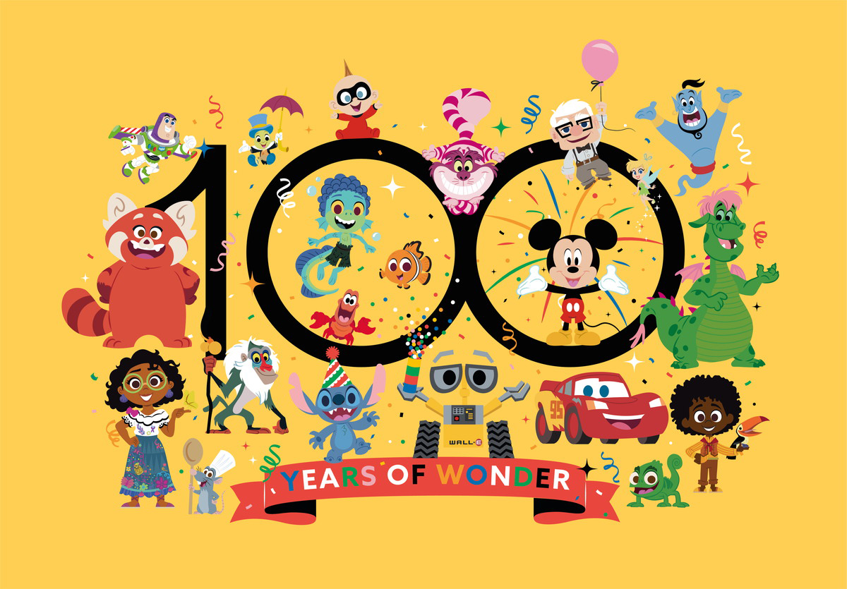 eStreamがディズニー創立100周年「Disney 100 Years of Wonder」に参加！100周年限定イラストを使用したミニフィギュアを発売