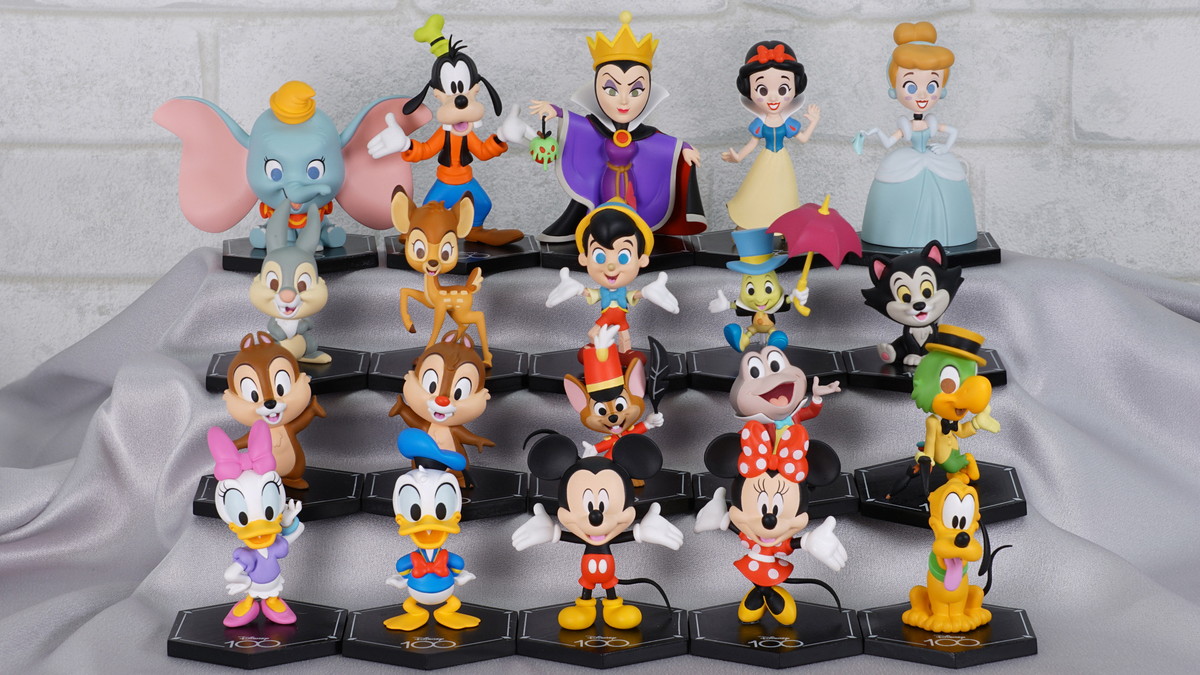 ディズニー創立100周年「Disney100」ミニフィギュアコレクションの1,000セット限定100体コンプリートBOXの先行予約が開始！