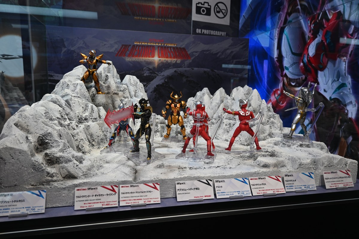 【TAMASHII NATIONS WORLD TOUR TOKYOフォトレポート】「ウルトラマン」や「機動戦士ガンダム 水星の魔女」スレッタ・マーキュリーなどのフィギュアを紹介！