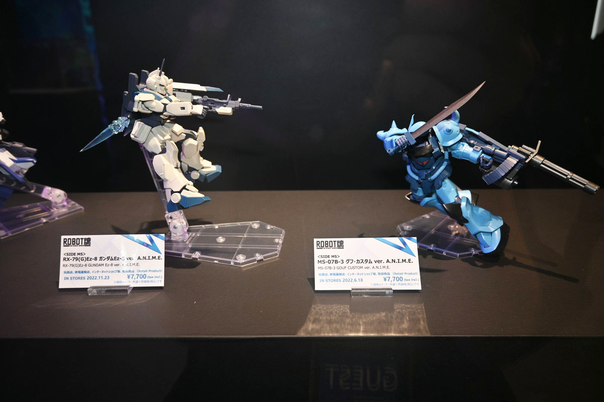 【ROBOT魂15th Anniversary EVENTフォトレポート】「機動戦士ガンダム」シリーズや、過去に発表されたROBOT魂ブランドのフィギュアを紹介！