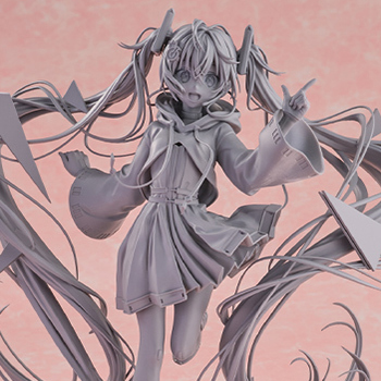 あかもく氏が書き下ろした「プロジェクトセカイ Championship 2022 Autumn」メインビジュアル「初音ミク」1/7スケールフィギュアの原型写真が初公開！