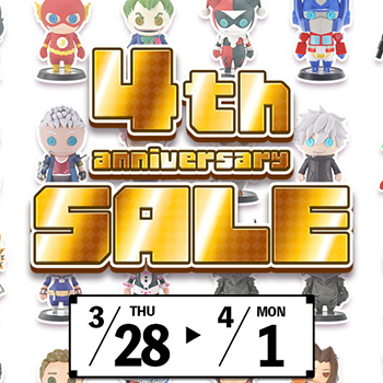 フィギュア・グッズが最大40％OFF！「Cutie1 4周年記念セール」が3月28日から開催