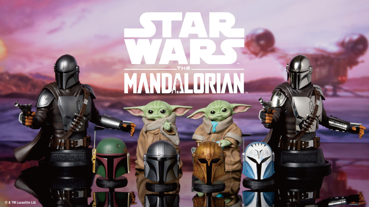 マンダロリアンのバストアップスタチューなどがラインナップされたHappyくじ / STAR WARS™ 「マンダロリアン」が5月4日より発売開始！