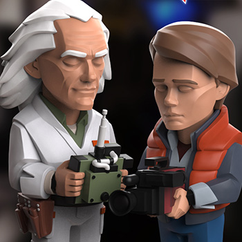 「バック・トゥ・ザ・フューチャー」のビニールフィギュアが「レトロ・サピエンス PART2」で数量限定販売！