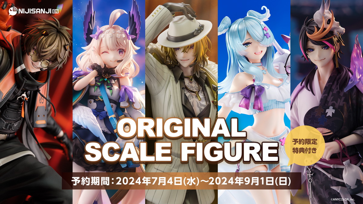 NIJISANJI EN「オリジナル1/7スケールフィギュア」が7月4日から受注開始！「Anime Expo 2024」に等身大フィギュアも登場