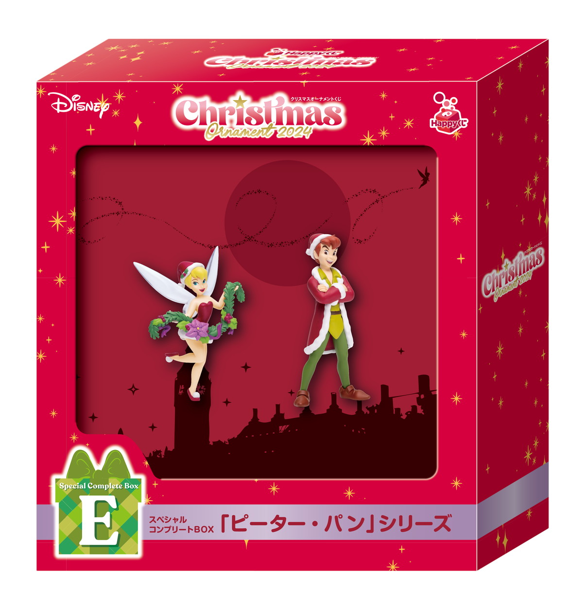 プレゼントを持ったサンタ姿のディズニーキャラクターたちがお家にやってくる！Happyくじ「DISNEY クリスマスオーナメントくじ2024」が11月9日より順次販売開始