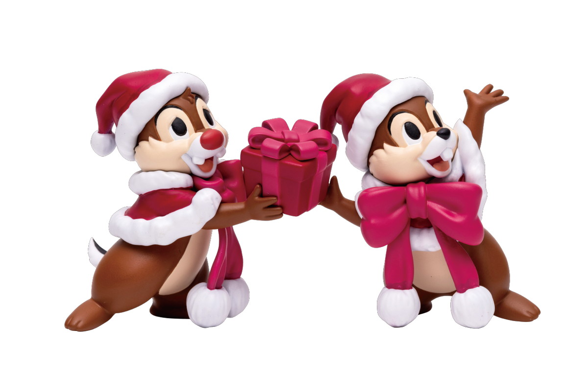 プレゼントを持ったサンタ姿のディズニーキャラクターたちがお家にやってくる！Happyくじ「DISNEY クリスマスオーナメントくじ2024」が11月9日より順次販売開始