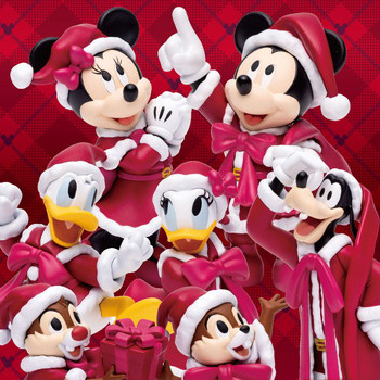 プレゼントを持ったサンタ姿のディズニーキャラクターたちがお家にやってくる！Happyくじ「DISNEY クリスマスオーナメントくじ2024」が11月9日より順次販売開始