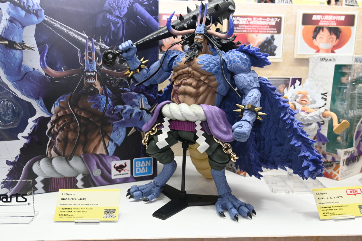 【TAMASHII NATION 2024フォトレポート】「ONE PIECE」マーシャル・D・ティーチや「銀魂」坂田銀時などのフィギュアを紹介！