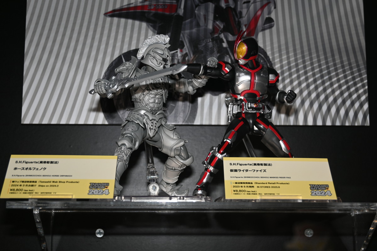 【TAMASHII NATION 2024フォトレポート】「仮面ライダーギーツ」仮面ライダータイクーンや「ガメラ」レギオンなどのフィギュアを紹介！