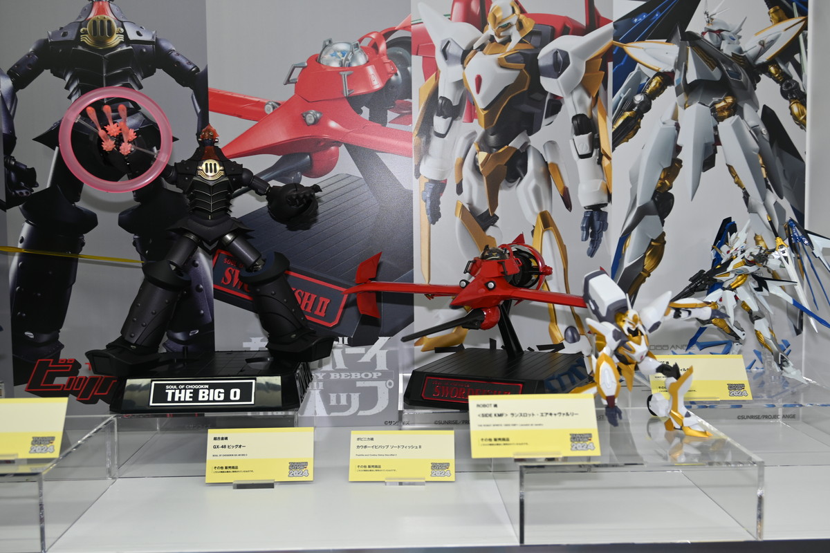 【TAMASHII NATION 2024フォトレポート】「劇場版マクロスF～イツワリノウタヒメ～」スーパールシファーバルキリー（ブレラ・スターン機）や「勇者エクスカイザー」キングエクスカイザーなどのフィギュアを紹介！