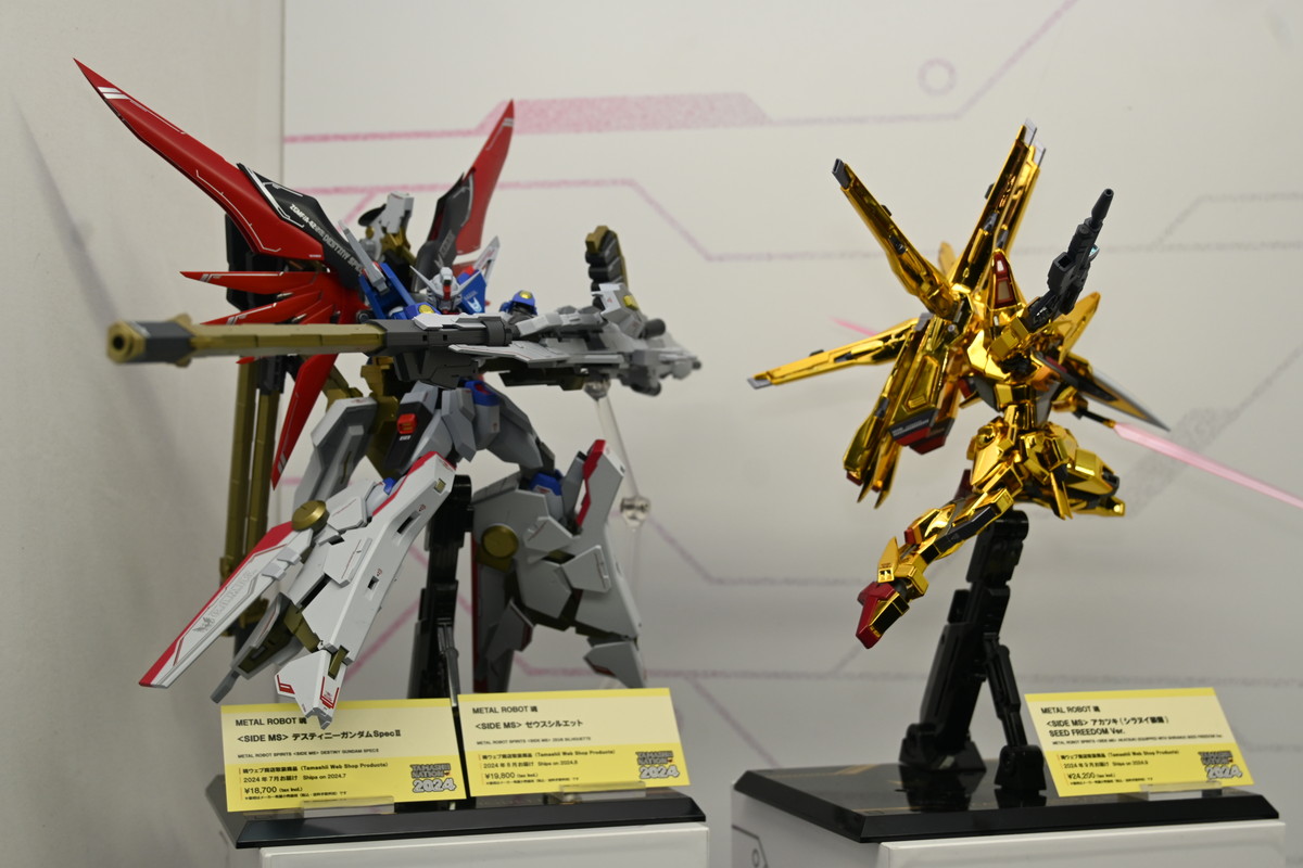 【TAMASHII NATION 2024フォトレポート】「機動戦士ガンダムSEED DESTINY」ソードインパルスガンダムや「機動戦士Zガンダム」Zガンダムなどのフィギュアを紹介！