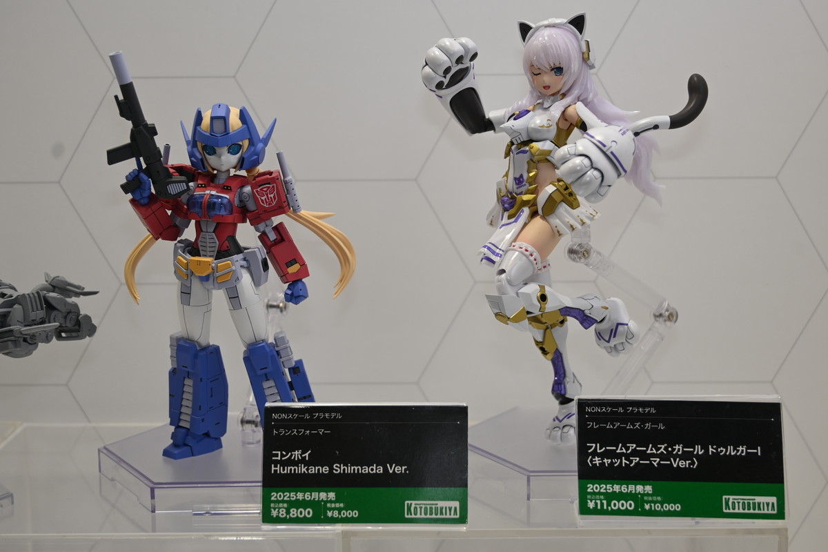 【コトブキヤコレクション2025フォトレポート】「フレームアームズ・ガール」ドゥルガーIや「メガミデバイス」PUNI☆MOFU 雪トゥなどのプラモデルを紹介！