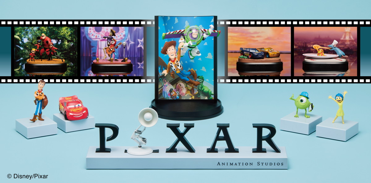 ピクサーキャラクターや名シーンを再現したフィギュアがラインナップされた、“ピクサーくじ”第2弾がパワーアップして登場！「Happyくじ／PIXAR 2025」が7月4日より順次販売開始！