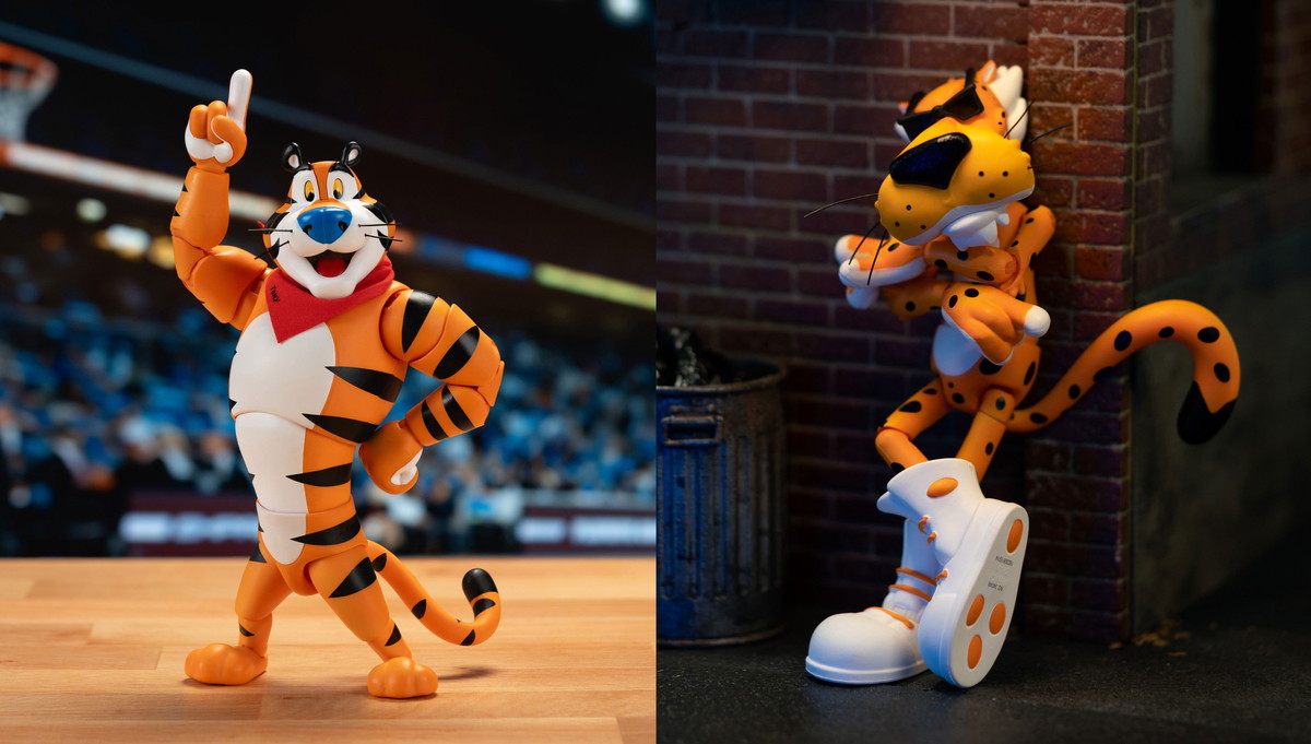 ケロッグ「トニー・ザ・タイガー」とチートス「チェスター・チーター」のアクションフィギュアが7月中旬より登場!