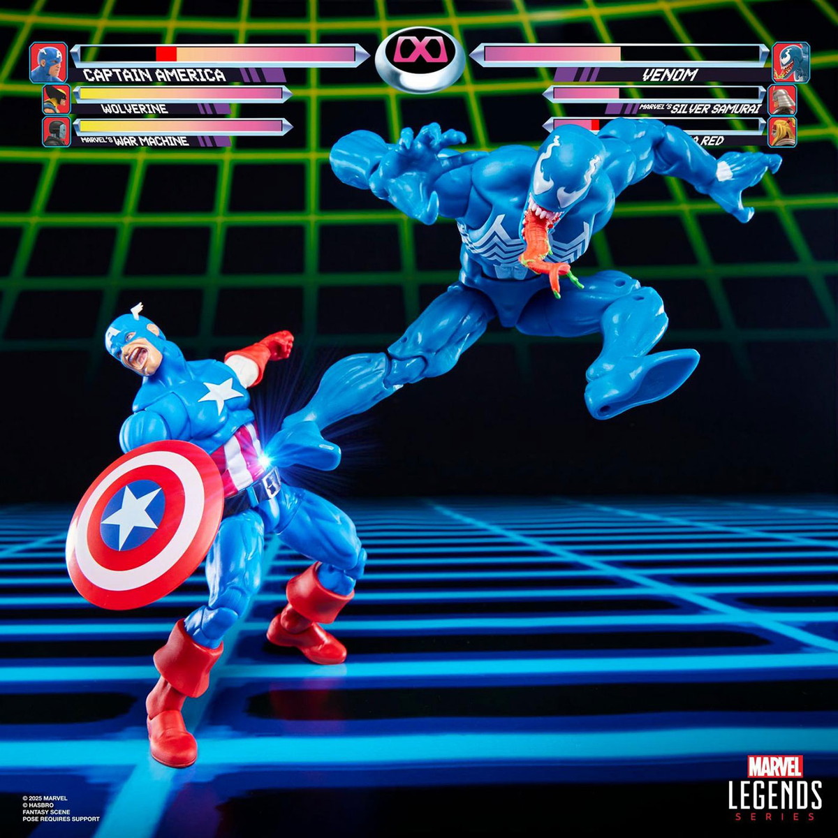 ハズブロの「マーベル・レジェンド」シリーズに、懐かしい2000年代初期ビデオゲームの対戦シーンを再現できるアクションフィギュアが登場!